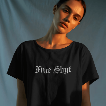 Fine Shyt - Gothic Crop Tee
