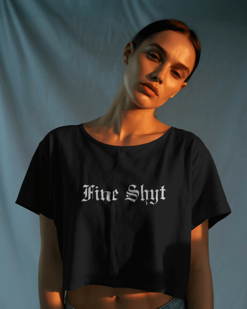 Fine Shyt - Gothic Crop Tee