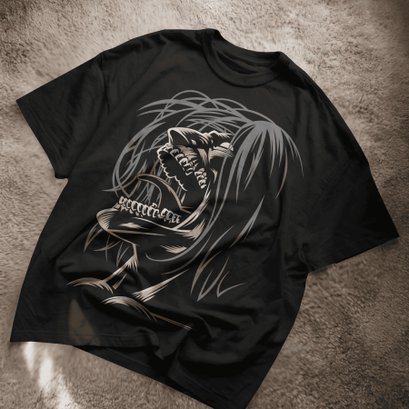 Attack on Titan Beast Titan Tee - Black Oversized