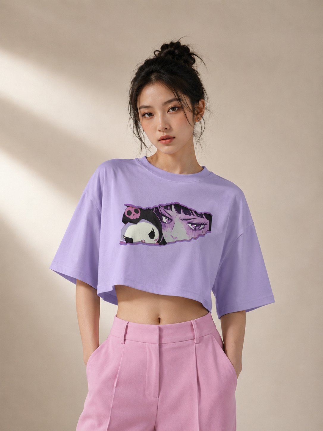 Kuromi x Manga Crop Top